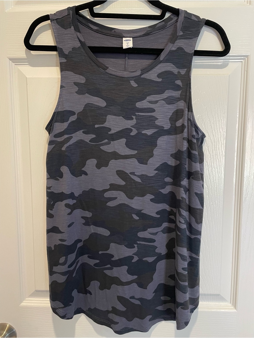 Old Navy Luxe Scoop Neck Tank in Charcoal Gray
